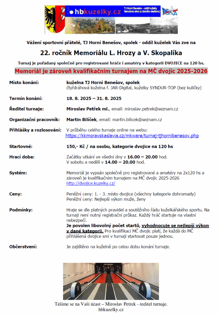 Memoriál 2025